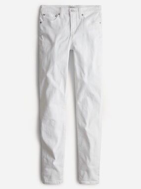 White 9” Midrise Toothpick Jean